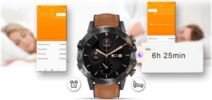 Produktbild Gravity SMARTWATCH MĘSKI GT9-7 - WYKONYWANIE POŁĄCZEŃ, CIŚNIENIOMIERZ (sg021g)