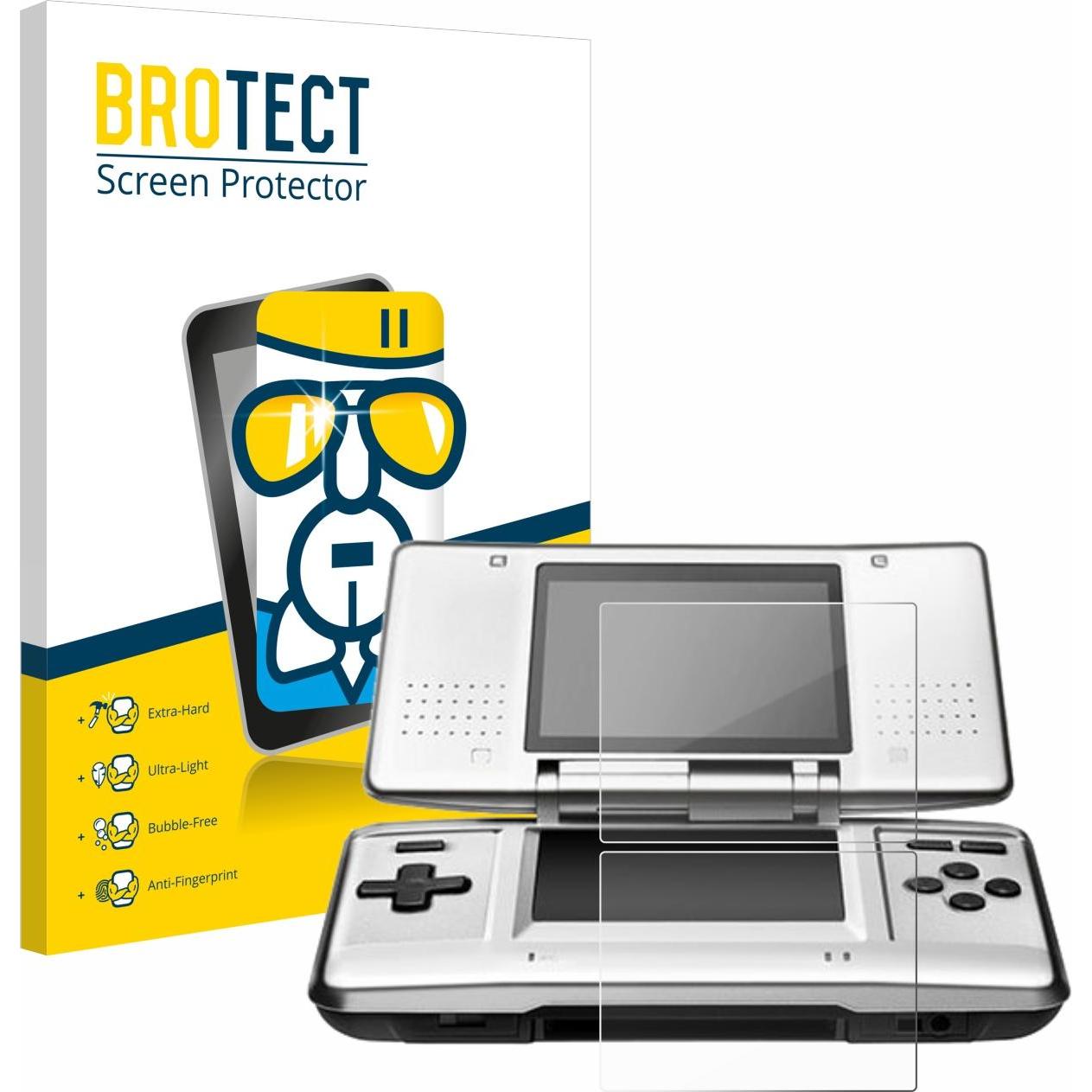 BROTECT AirGlass Panzerglasfolie (DSi XL), Weiteres Gaming Zubehör, Transparent