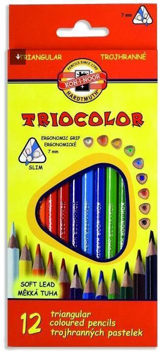 Actual product image Koh-i-Noor Triocolor Buntstifte 7mm 12 Farben