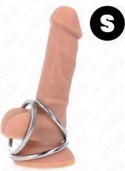 Productafbeelding Kink Drievoudige Chroom Metalen Penisring 3,2 cm Tot 4,5 cm (3.20 cm)