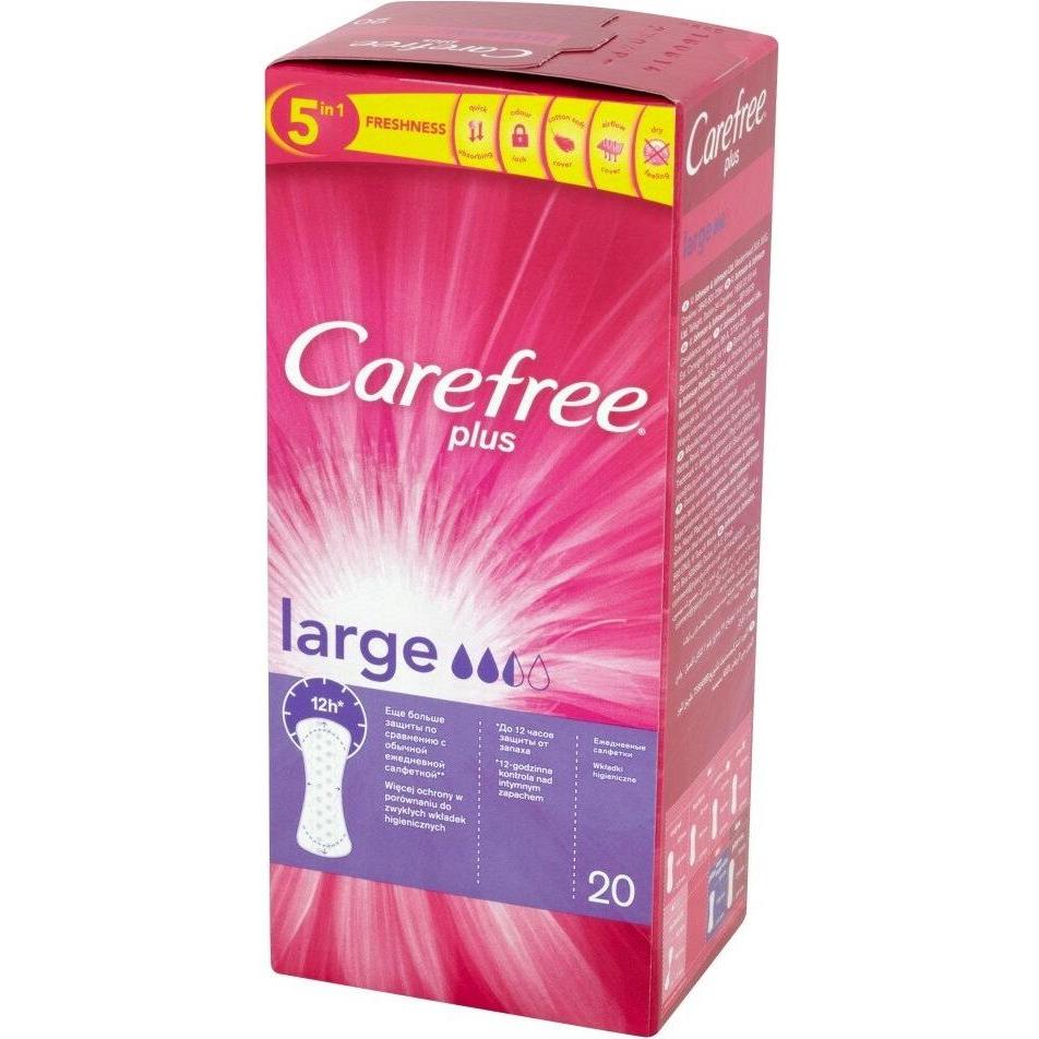 Johnson & Johnson, Binden, Carefree Plus Large Damenbinden 1 Packung - 20 Stück (20 x, Damenbinden)
