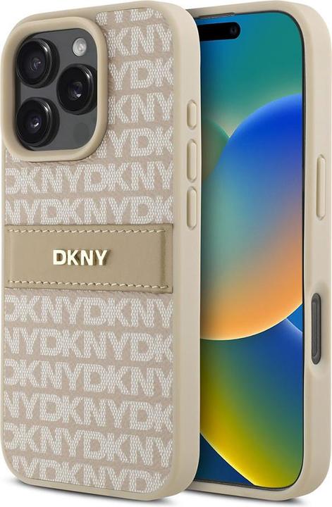 Produktbild DKNY Repeat Pattern Tonal Stripe Backcover (Apple iPhone 16 Pro Max)