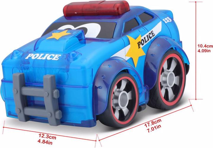 Actual product image BB Junior Push & Glow Police Car