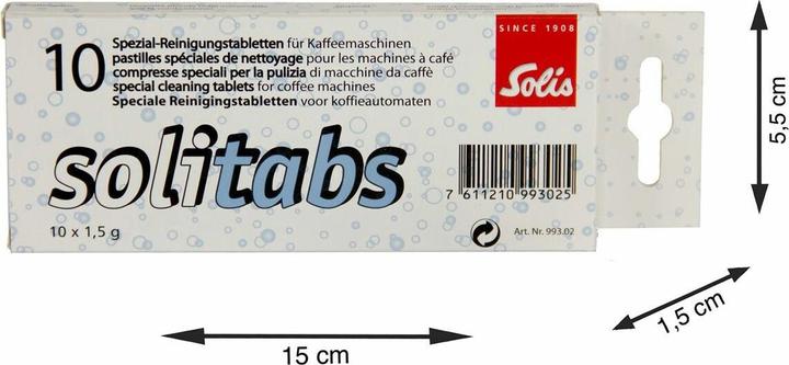 Actual product image Solis Solitabs cleaning tablets