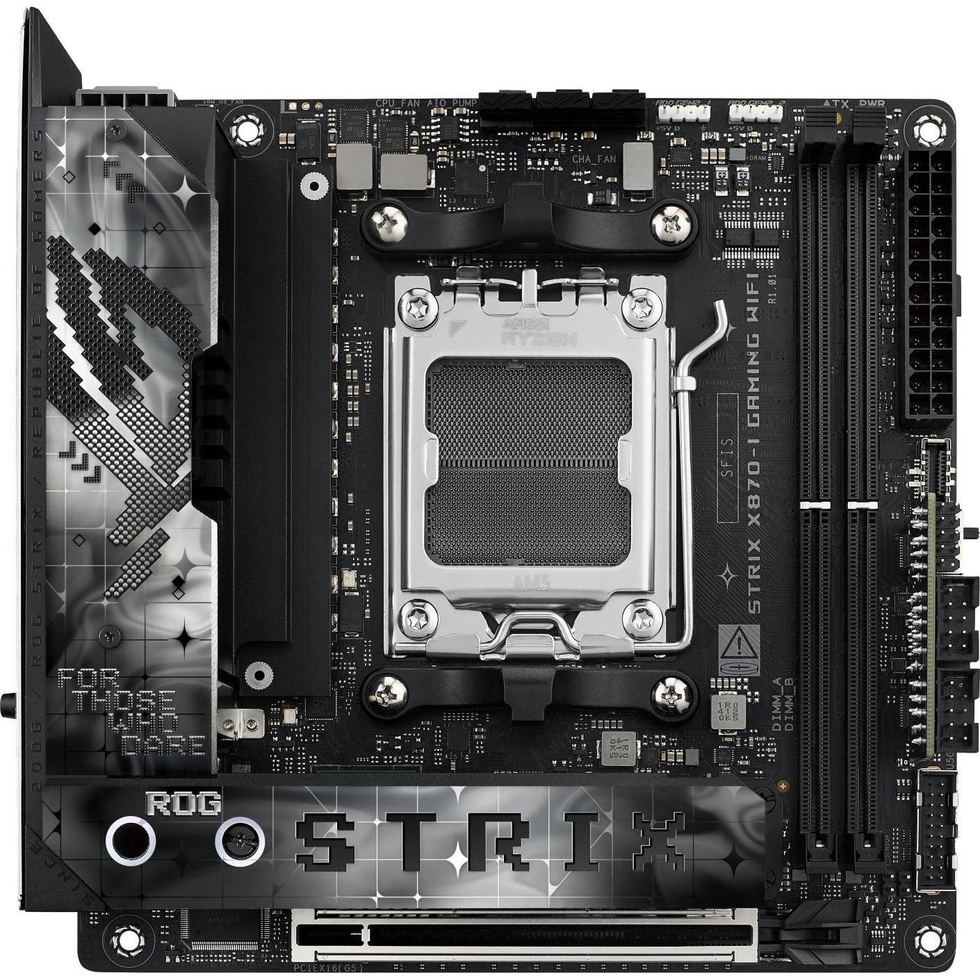 ASUS ROG STRIX X870I GAMING WIFI Socket AM5X870DDR5SATA 6GbsMiniITX (AM5, AMD X870, Mini-ITX), Mainb