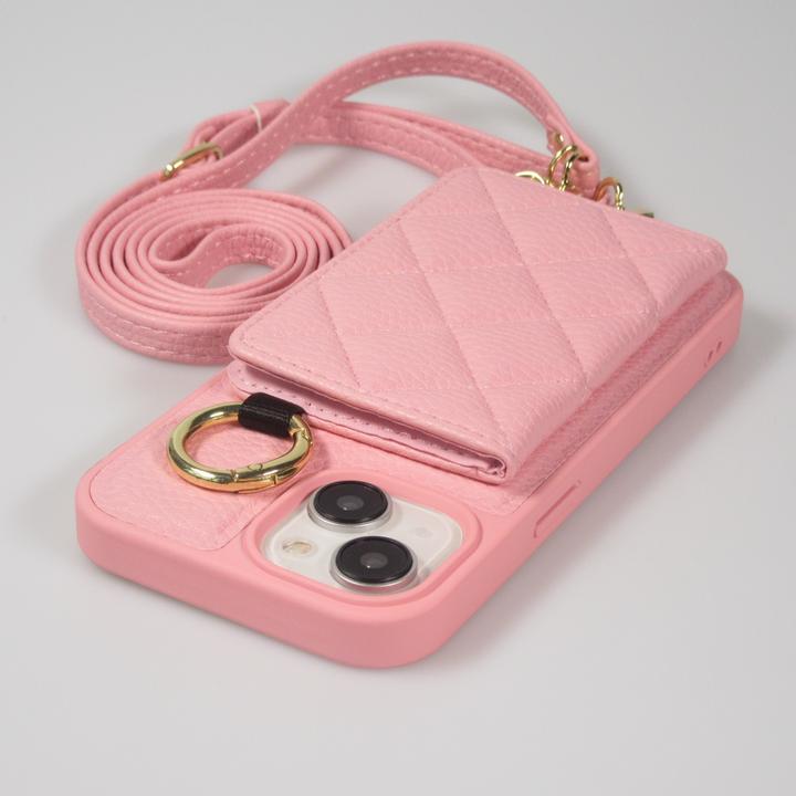 Actual product image PhoneLook Hülle Gepolstertes Leder mit Spiegel und Kartenfach grosse abnehmbare Riemen (Apple iPhone 15)