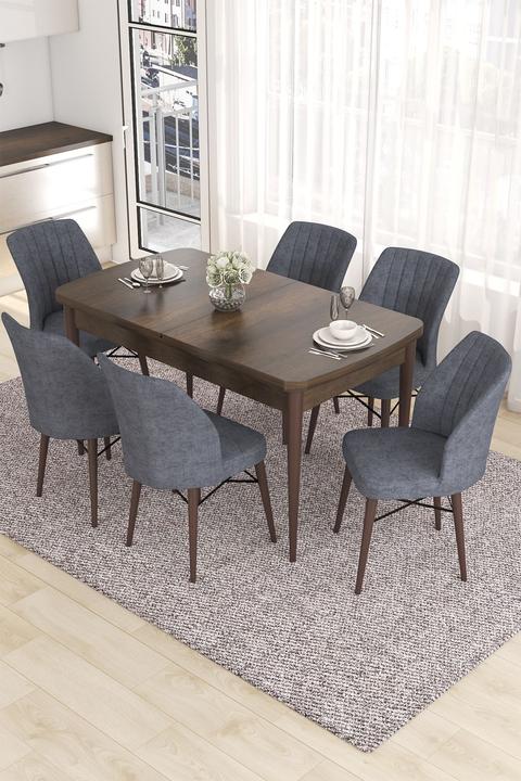 Image du produit Hanah Home Eva Extendable Dining TableChairs Set (Panneau de bois MDF)