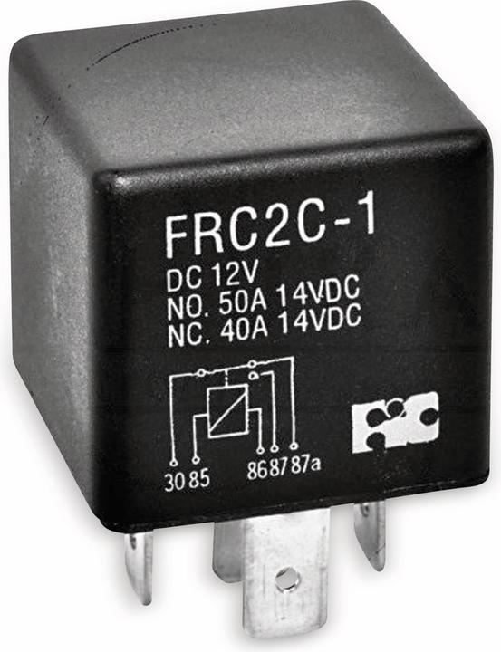 Eneroid KFZ Relais 12 V-, 50 A, 1x UM, Steckanschluss