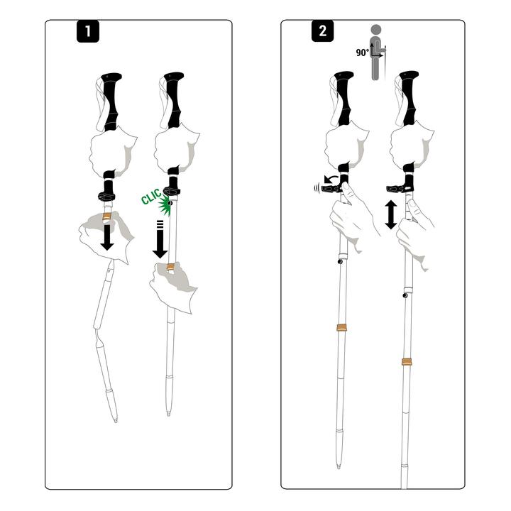 Actual product image Nanuq Trekkingstock PIZ Segnas (135 cm)