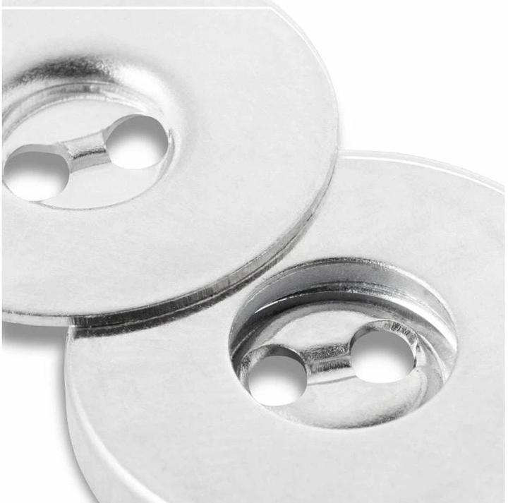 Immagine prodotto Prym Bottone da cucito a calamita, argento 19 mm, scheda 3 pezzi.