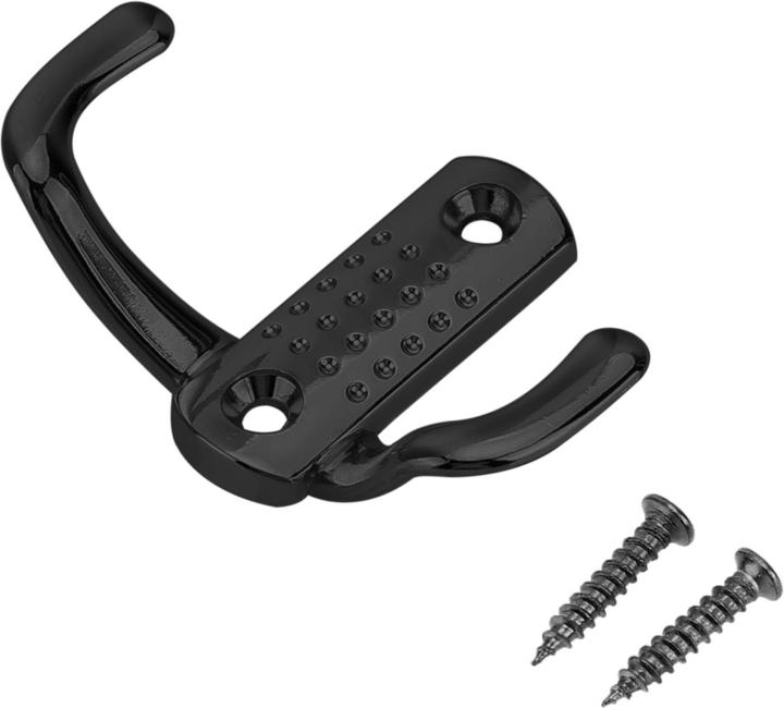 Actual product image Intirilife Double coat hook in matt black