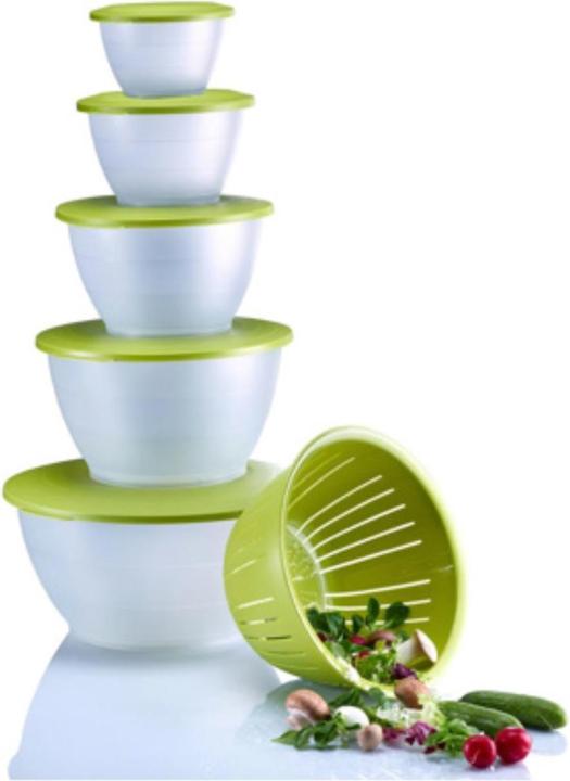 Actual product image Westmark Olympia bowl transparent/green (4.40 l, 3x)