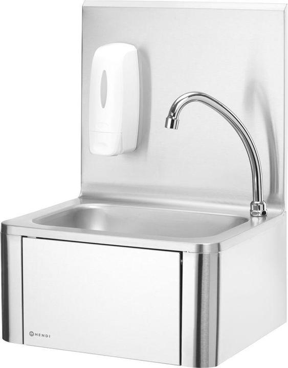 Produktbild Hendi Handwashbecken Kniebedienung + Seifenspender (400 mm, 330 mm)
