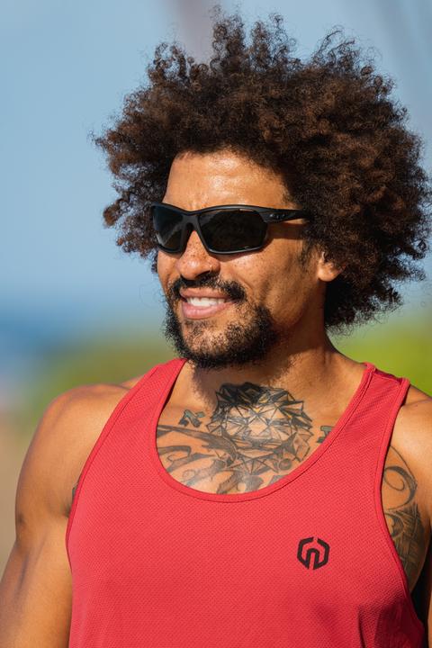 Actual product image MGA Tifosi -Glasses Kilo Polarised Blackout (1 Smoke Lens 15.4% Light Transmission) (new) (Black, Smoke Polarised)