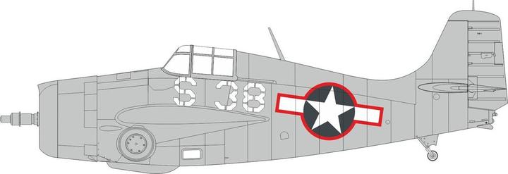 Produktbild Eduard FM-1 US national insignia w/ red outline TAMIYA