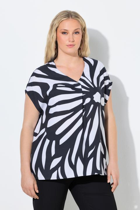 Produktbild Ulla Popken Tunika, Limetten, Oversized, V-Ausschnitt, Halbarm (50, 52)
