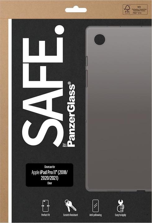 Actual product image PanzerGlass SAFE. by ® ClearCase iPad Pro 11" (2018, 2020-2022, 2024), Cover, Apple, Apple - iPad P (Apple iPad Pro 11 2022)