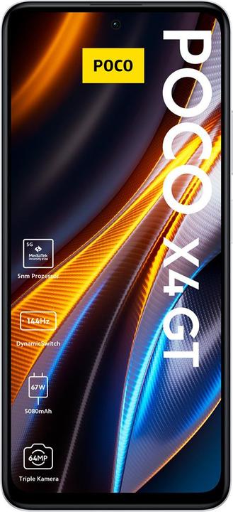 Actual product image Xiaomi Poco X4 GT (128 GB, Silver, 6.60", Dual SIM, 5G)