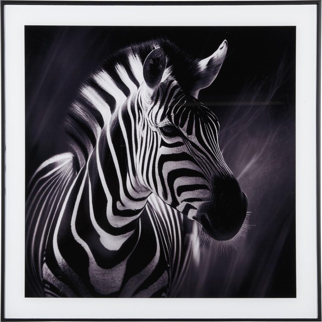 present time, Bilderrahmen, fotorahmen glas zebra