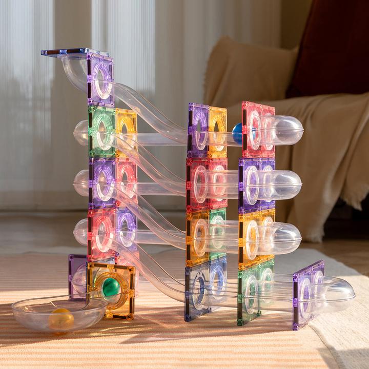Image du produit Mntl Magnetic Tiles - Ball Run Pack pastel