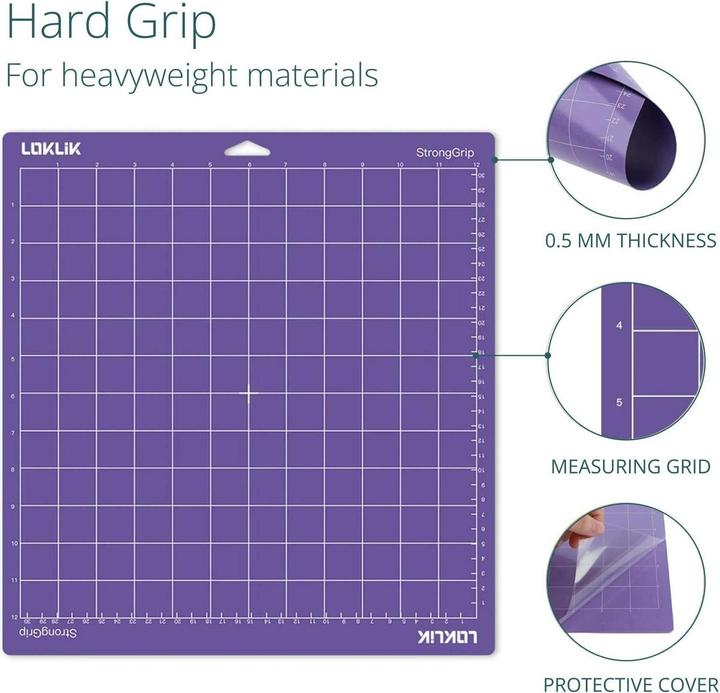 Produktbild Loklik Cutting Mat Strong Grip - 3er Pack *lila* (33 x 35.50 cm)