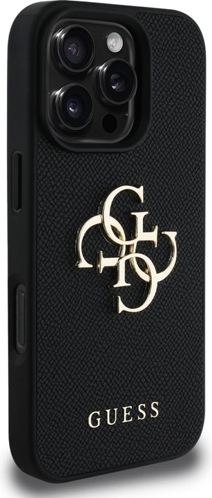 Produktbild Guess Hardcase PU Grained Big 4G and Classic Logo Case for iPhone 16 Pro 6,3" Black (Apple iPhone 16 Pro)