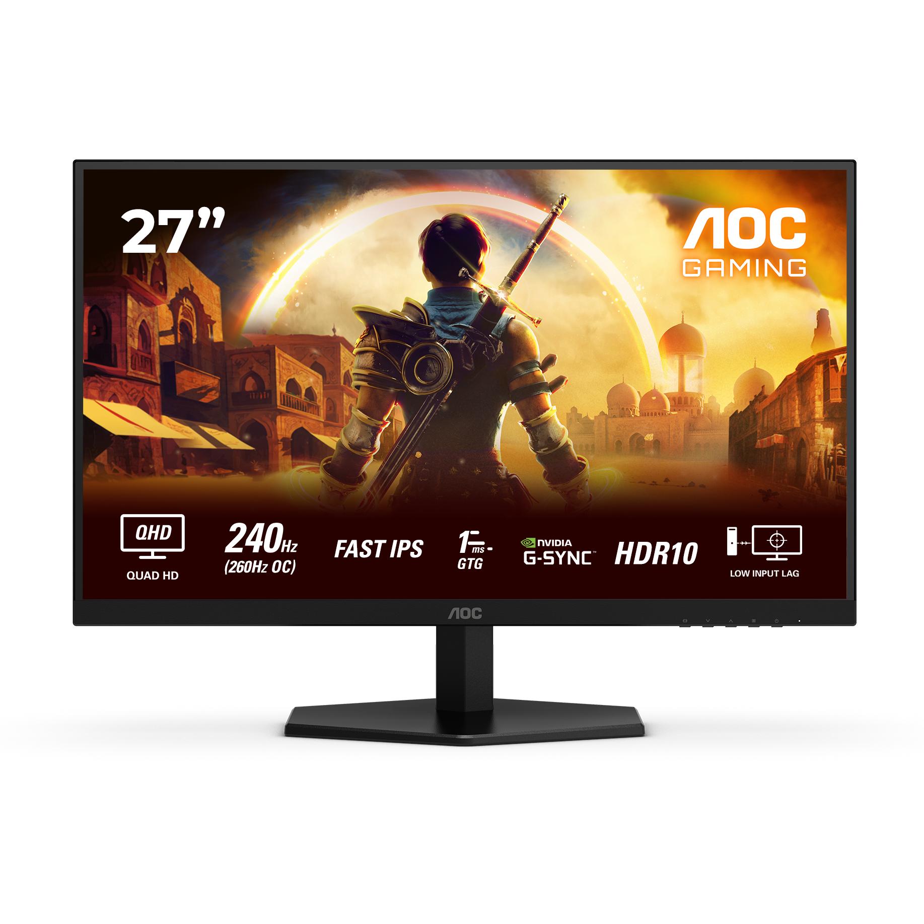 AOC Q27G42ZE (2560 x 1440 Pixel, 27"), Monitor, Schwarz
