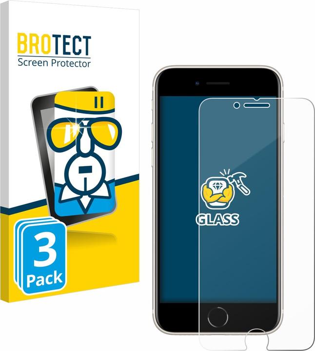 Produktbild BROTECT Panzerglas Hartglas Displayschutz (3 Stück, Apple iPhone SE (3rd Gen))