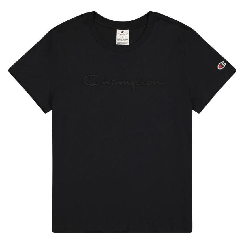 Champion, Damen, Shirts, T-Shirt, Schwarz, (L)