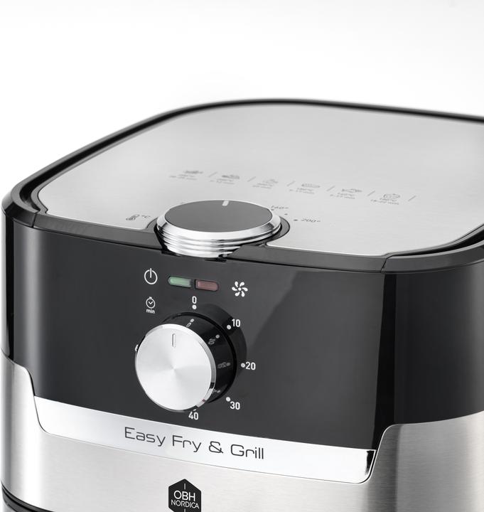 Produktbild OBH Nordica Easy Fry & Grill Classic+ 2-in-1 -airfryer, ter??s