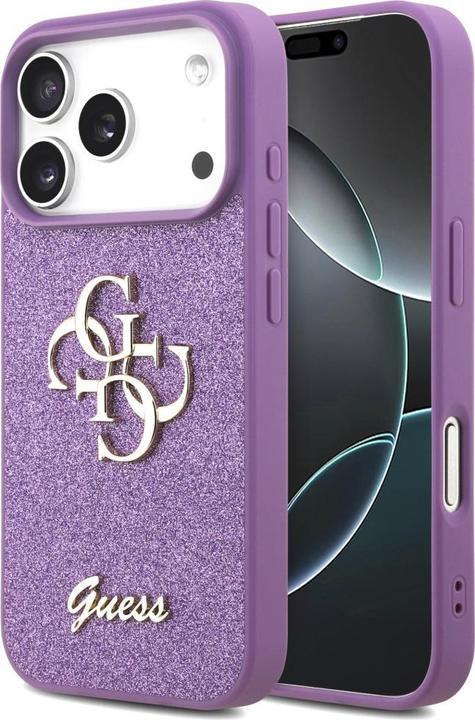 Image du produit Guess - Fixed Glitter Big 4G (GUHCP17XHG4SGL) - iPhone 17 Pro Max - Lilac (Apple iPhone 17 Pro Max)