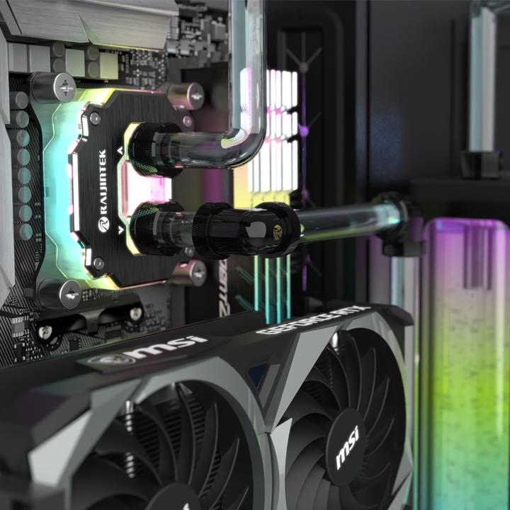 Produktbild Raijintek Pelias D160906, 16mm, 90 Grad Adapter – 6er-Pack, schwarz