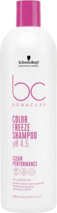 Produktbild Schwarzkopf BC Bonacure Color Freeze Shampoo pH 4.5 500ml Color Protection (500 ml, Flüssiges Shampoo)