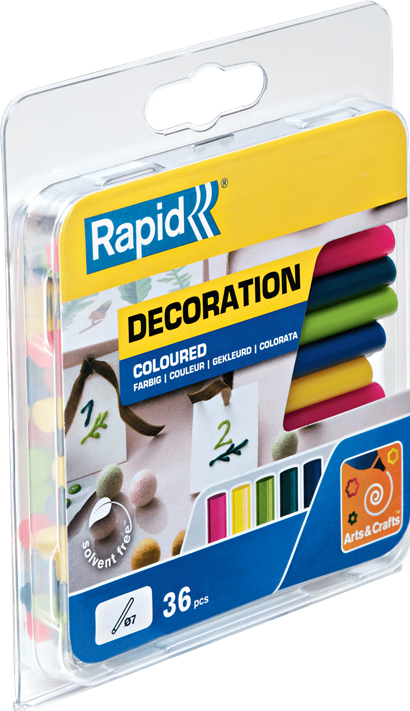 Immagine prodotto Rapid Colla stick colorata moderna Ø7x90mm 36 pezzi