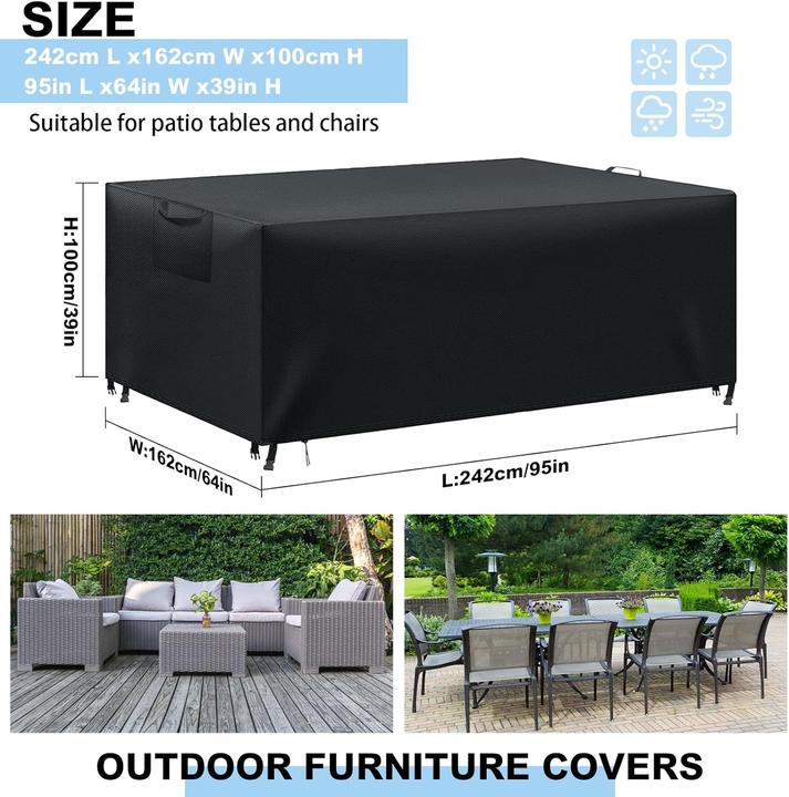 Image du produit Wuayami Bâche de protection pour meubles de jardin