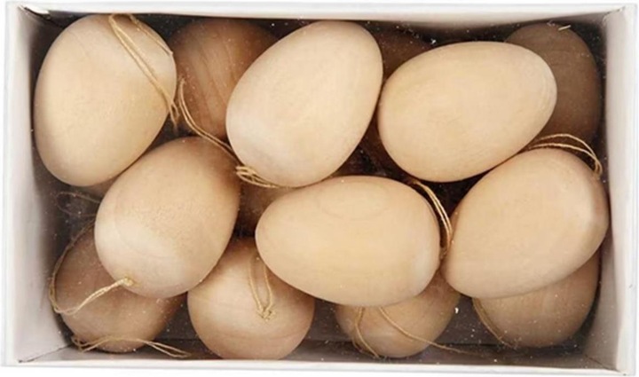 Actual product image Creativ Company Eggs with suspension cord (15 x, 5.5 x 8 x 13.5 cm)