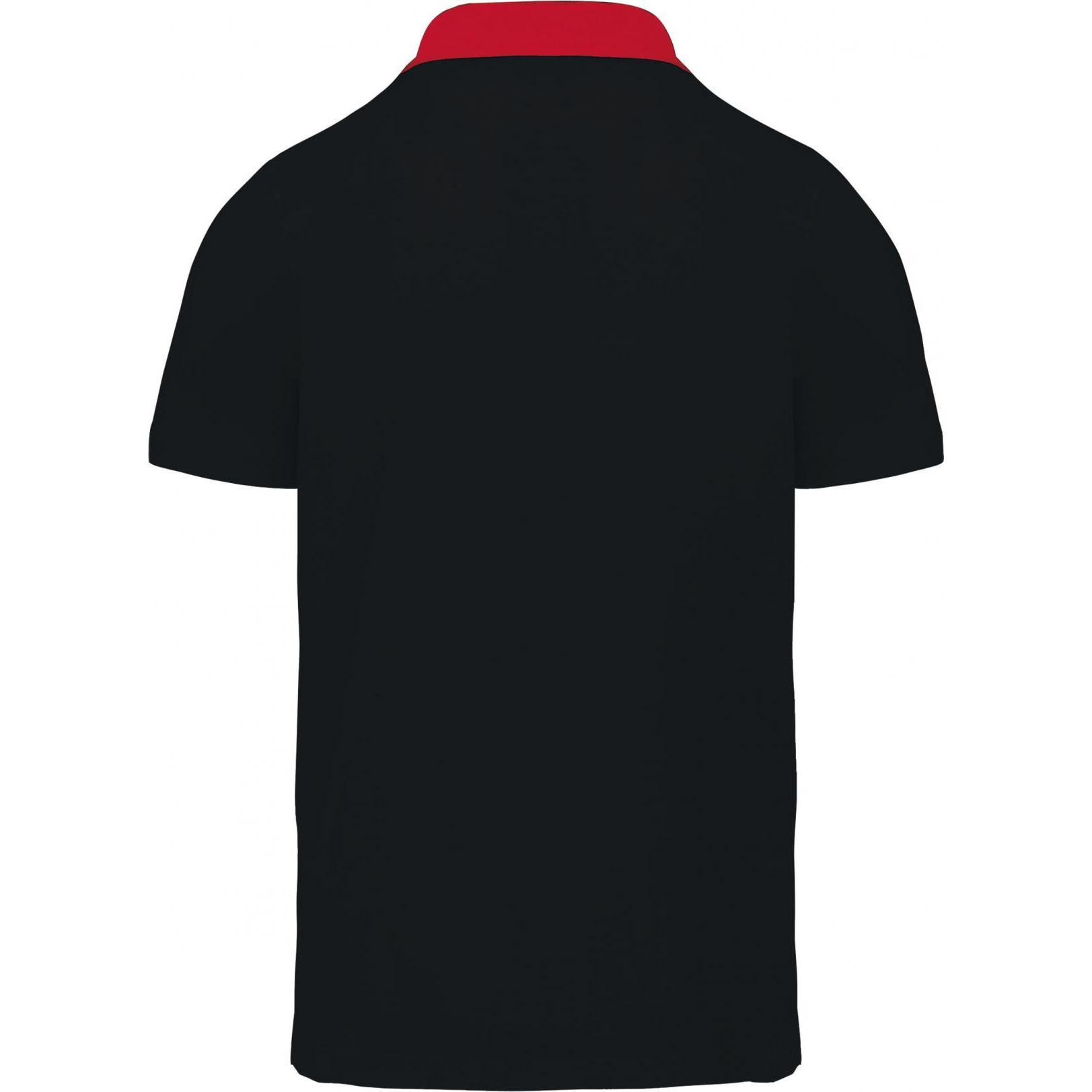 Thumbnail - Kariban, Herren, Shirt, Jersey-Poloshirt, Rot, Schwarz, (M)