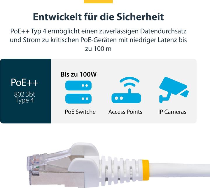 Produktbild StarTech com NLWH-2M-CAT8-PATCH, 2 m, Cat8, S/FTP (S-STP), RJ-45, RJ-45 (S/FTP, 2 m)