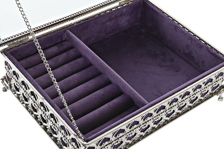 Image du produit DKD Home Decor Jewelry box Crystal Metal (24 x 18 x 7 cm)