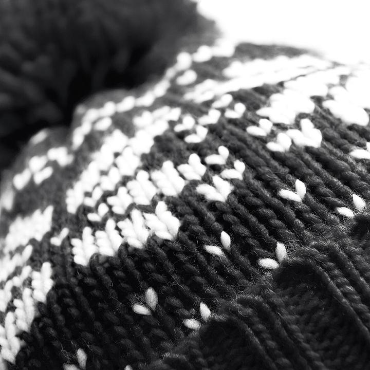 Immagine prodotto Beechfield Cappello a maglia con pom pom modello fiocco di neve (Taglia unica)