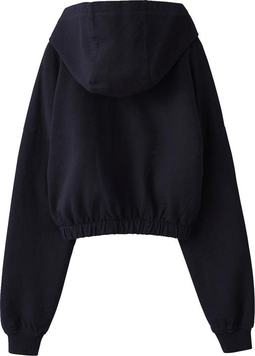 Actual product image Jonen Kurze Mädchen Kapuzensweatjacke mit Reissverschluss (128)