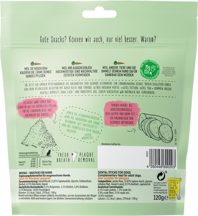 Actual product image Vegdog Dentals (Adult, 1 pcs., 120 g)