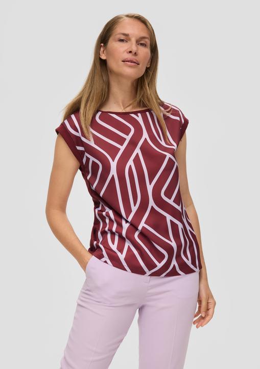 Immagine prodotto s.Oliver T-Shirt Ärmelloses Blusenshirt im Materialmix (46)