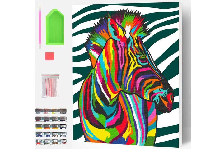 Planet Splat diamond puzzle ZEBRA 30x40 cm