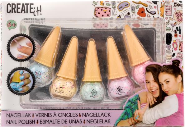 Create It! Make it. Shimmer nail polish ice cream cone