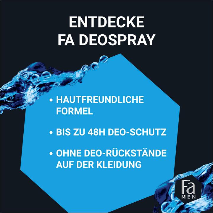 Produktbild Fa Deo Spray Men Kick-Off 150 ml (Spray, 150 ml)