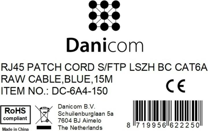 Produktbild Dsit CAT 6a Netzwerkkabel LSOH (CAT6a, 15 m)