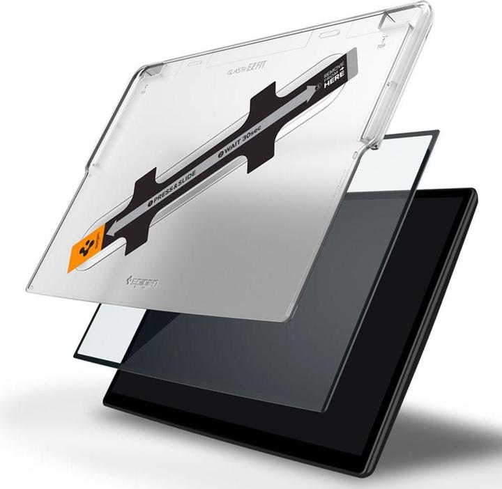 Actual product image Spigen Glass FC Tesla Model X 2022/ Model S 2021 "EZ FIT" szkło hartowane AGL04688 (1 pcs., Tesla Model X)