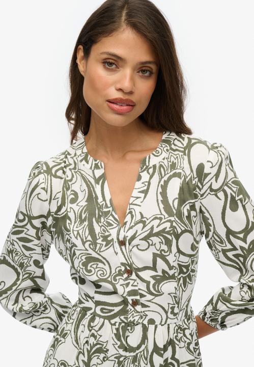 Produktbild Superdry Damen Midikleid mit Rüschen (L)