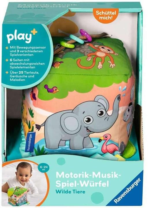 Immagine prodotto Ravensburger Gioco musicale di abilità motoria cubo: animali selvatici
